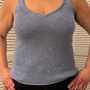 Generation Love light blue Knit Tank Top